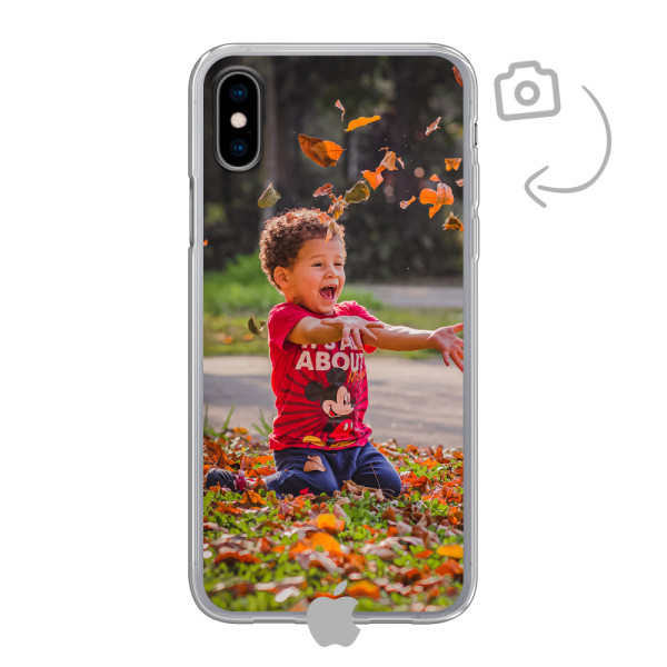 Achterkant bedrukt soft case telefoonhoesje voor iPhone X/Xs