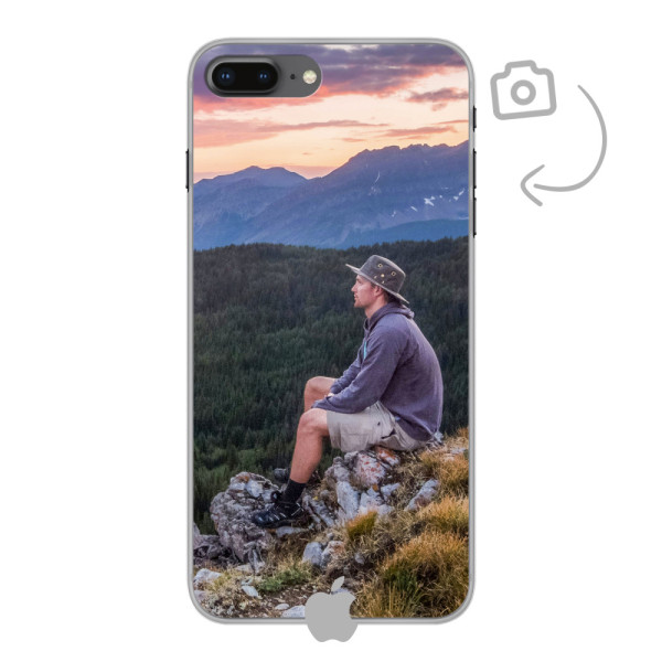 Achterkant bedrukt soft case telefoonhoesje voor iPhone 7 Plus/8 Plus