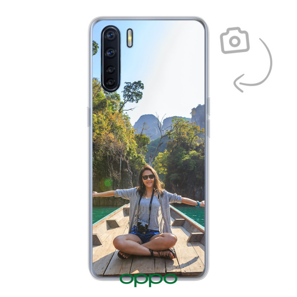 Achterkant bedrukt soft case telefoonhoesje voor Oppo A91