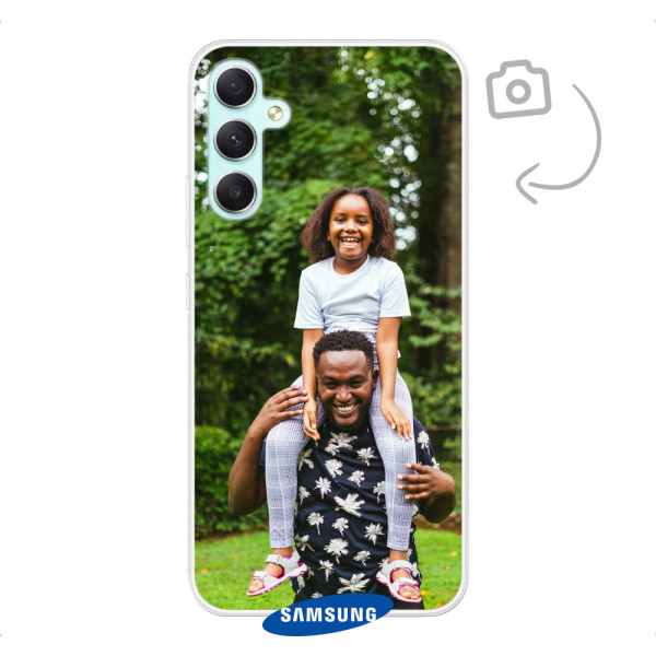 Achterkant bedrukt soft case telefoonhoesje voor Samsung Galaxy A34