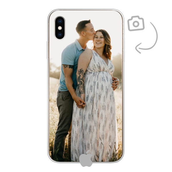 Achterkant bedrukt soft case telefoonhoesje voor iPhone Xs Max