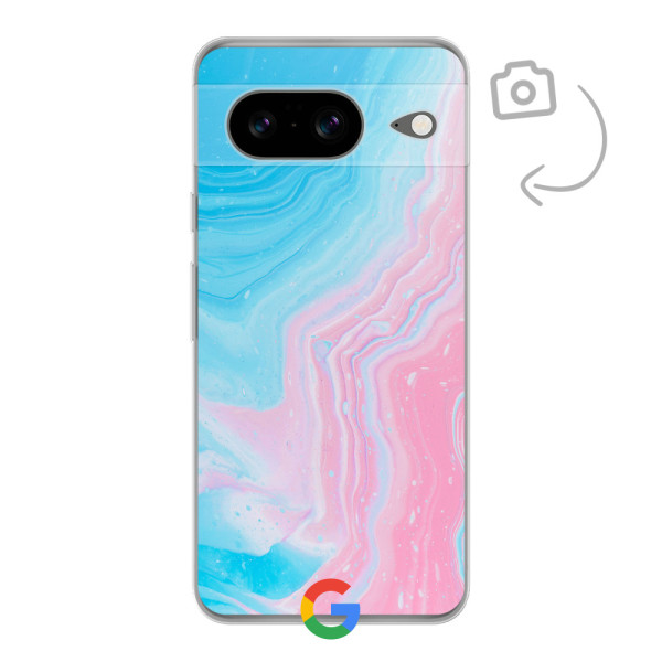 Achterkant bedrukt soft case telefoonhoesje voor Google Pixel 8